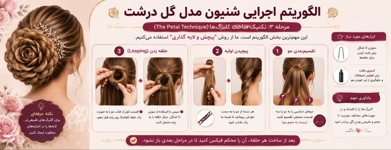 تکنیک ساخت گلبرگ‌ها (The Petal Technique)